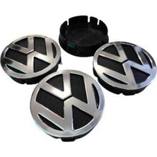 Gardenauto Volkswagen Vw Kabartma Geçme Jant Göbeği 4'lü 60MM-55MM