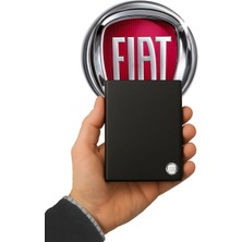 Gardenauto Metal Fiat Logolu Deri Ruhsat Kabı Cüzdanı Kılıfı Ruhsatlık Metal Logo