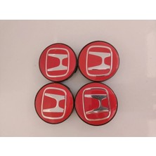Gardenauto Jant Göbeği Honda 58/55 (55MM Yuva) 4lü Set Kırmızı
