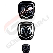 Gardenauto Fiat Fiorino Dodge Logo Arma Set (3'lü)