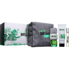Roberto Cavalli Just Cavalli Give Me Magic For Him Edt 90 ml + Edt 15 ml + 100 ml Body Lotion Erkek Parfüm Seti