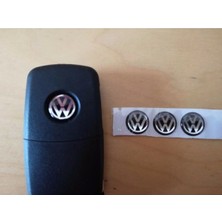 Gardenauto 12 mm Vw Caddy Tiguan Amarok 2 Adet Araç Anahtar Logo Amblemi