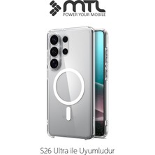 Mtl Samsung S26 Ultra Uyumlu Animasyonlu Şeffaf Magsafe Şarj Destekli Sararmayan Sert Origin Kılıf