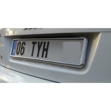Gardenauto 1. Kalite Krom Çerçeve Unıversal Araba Plakalık Krom 2 Adet