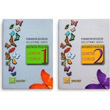 Görsel Eğitim Psikomotor Becerileri Geliştirme Serisi Matematik Projeleri Geometrik Cisimler 1-2 Seti | Okul Öncesi ve Ilkokul Eğitim Kitapları