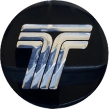 Gardenauto Tofaş Amblem Arması Jant Göbek Kapak Etiketi Alüminyum Sticker Yapıştırma Seti.