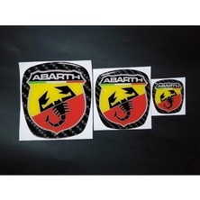 Gardenauto Fiat Doblo & Fiorino Yeni Kasa Abarth Logo 3'lü Set