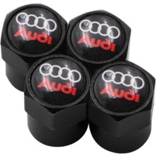 Gardenauto Audi Logolu Siyah Sibop Kapağı 4 Adet