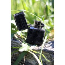 Gardenauto Siyah . Taşlı Zippo Çakmak