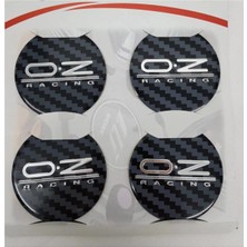Gardenauto Oz Racing Jant Göbeği Karbon 60MM Alüminyum Arma 4 Lü Set