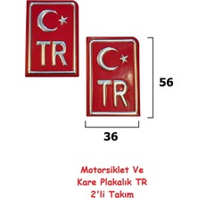Gardenauto Plaka Tr Motosiklet Için Tasarlanmış Alüminyum Malzeme Motor Kare Plaka Tr Sticker