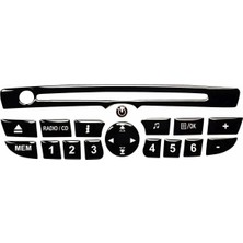 Gardenauto Renault Fluence Megane 3 Teyp Tuş Takımı Piano Black