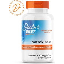 Doctor's Best Nattokinase, 2,000 Fus, 90 Veggie Caps Supports Cardiovascular Health