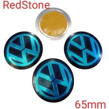 Gardenauto Vw Volkswagen Alüminyum Yapıştırma Jant Göbeği 4'lü 65 mm