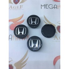 Gardenauto Jant Göbeği 58/55 - 4'lü Takım - Honda - Krom Siyah