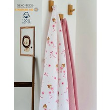 Fulya Tuhafiye Tbabycollection  Pamuk 2’limüslin Bebek Battaniye Seti Oeko- Tex Sertifikalı Müslin örtü 80 x 90 cm