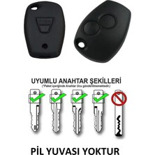 Gardenauto Dacia Logan Sandero Duster Kumanda Kabı Araba Anahtarı Pil Yuvası Yoktur / Logolu