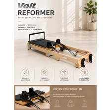 Voit Ahşap Reformer Pilates Aleti – Ev ve Stüdyo Kullanımına Uygun Profesyonel Reformer