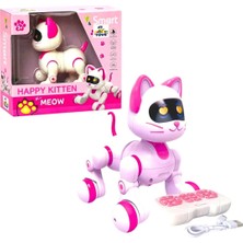 Pasifik Kumandalı Robot Kedi 6602 Interaktif Happy Kitten Hareketli Sesli Işıklı Şarjlı 3+