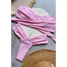 BMD Lily Brazilian Straplez Bikini - Toz-Pembe