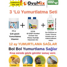 Ovumix Yüksek Yumurta Verimi Için 3'lü Kombinasyon Seti - Tavuk, Kaz, Ördek, Hindi, Bıldırcın Için