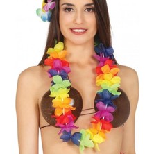 Hace Bazaar Rengarenk Hawaii Boyun Çelengi Havai Partisi Kolyesi 1 Adet (4887)