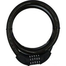 Hace Bazaar Yuma YM-747 120CM 20MM 5 Şifreli Siyah Motorsiklet Kilidi