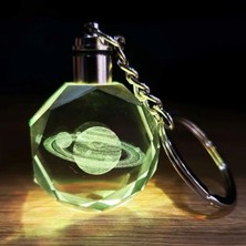 Hace Bazaar Satürn Gezegen Tasarım Işıklı Anahtarlık