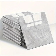 Hace Bazaar Mermer Desen Duvar Sticker Gri 30 x 30 cm 1 Adet
