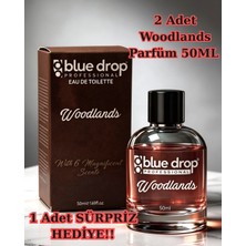Blue Drop X2 Adet Woodlands Premium Erkek Parfümü 50 ml – Güçlü Odunsu Notalar • Aromatik Baharatlı • Maskülen Karakter • Enerjiyi Hisset - Karizmayı Taşı - Iz Bırak
