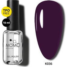 Momo Professional Kalıcı Oje K036, Koyu Mor, 10 ml