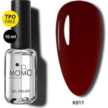 Momo Professional Kalıcı Oje K011, Vişne Bordo, 10 ml