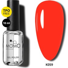Momo Professional Kalıcı Oje K059, Canlı Nar Çiçeği, 10 ml