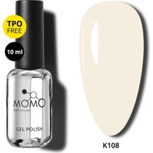 Momo Professional Kalıcı Oje K108, Light Butter Yellow, 10 ml