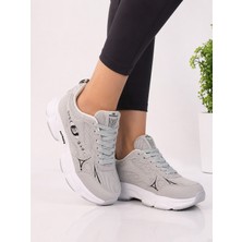 Mayback Kadın Yüksek  Topuklu Bağcıklı Yazlık Sneakers Spor Ayakkabı