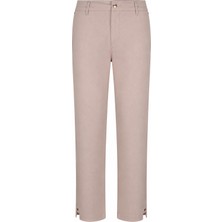 Double Basic Krem Kadın Kumaş Pantolon X-281