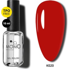 Momo Professional Kalıcı Oje K020, Kan Kırmızısı, 10 ml
