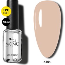Momo Professional Kalıcı Oje K104, Bej, 10 ml
