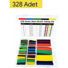 Tabis Makaron Seti 328 Parça Kutulu 8 Boy 5 Renk Isıyla Daralan Kablo Koruyucu Polyolefin Shrink Kaplama