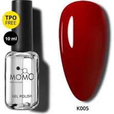 Momo Professional Kalıcı Oje K005, Yakut Bordo, 10 ml