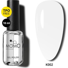 Momo Professional Kalıcı Oje K002, Kireç Beyazı, 10 ml