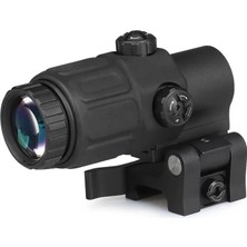 Hace Bazaar Magnifier 5x Yakınlaştırmalı Dürbün - 22MM Ray Uyumlu, Katlanır Yaylı Ayaklı