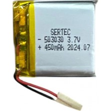 Hace Bazaar 503030 3.7V 450MAH Li-Polymer Pil DEVRELI/1.5A