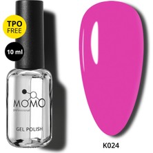Momo Professional Kalıcı Oje K024, Koyu Pembe, 10 ml