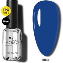 Momo Professional Kalıcı Oje K068, Gece Mavisi, 10 ml