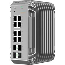 Ruijie Ruıjıe Reyee RG-NIS3100-8GT4SFP-HP 8 Port Gıgabıt +4X1GB Sfp Endustrıyel 240W Poe Swıtch