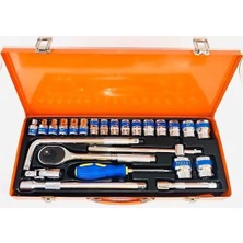 Hace Bazaar 25 Parça 1/2 Lokma Seti Chrome Vanadium Parlak