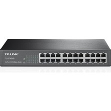 TP-Link Tp-Lınk TL-SF1024D 24 Port 10/100 Metal Kasa Rackmount Swıtch