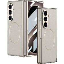M.TK Moveteck Samsung Galaxy Z Fold 8 Ultra Uyumlu Kılıf Magsafe Şarj Özellikli Kıpta Kpt-10 Sert Pc Kapak