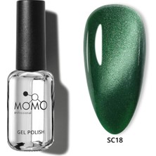 Korean Silky Cat Eye Gel Polish, Kedi Gözü Kalıcı Oje, SC18 Zümrüt Yeşil, 10 ml